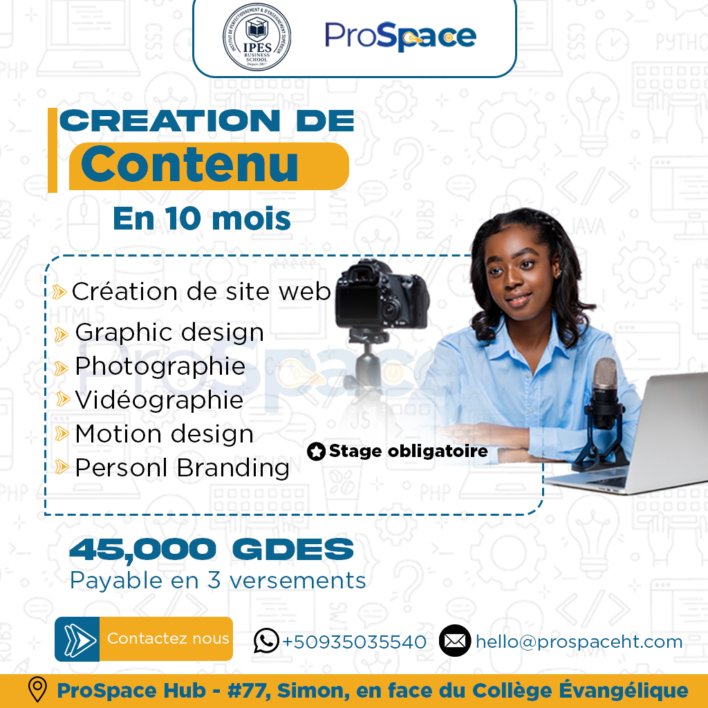 Création de contenu