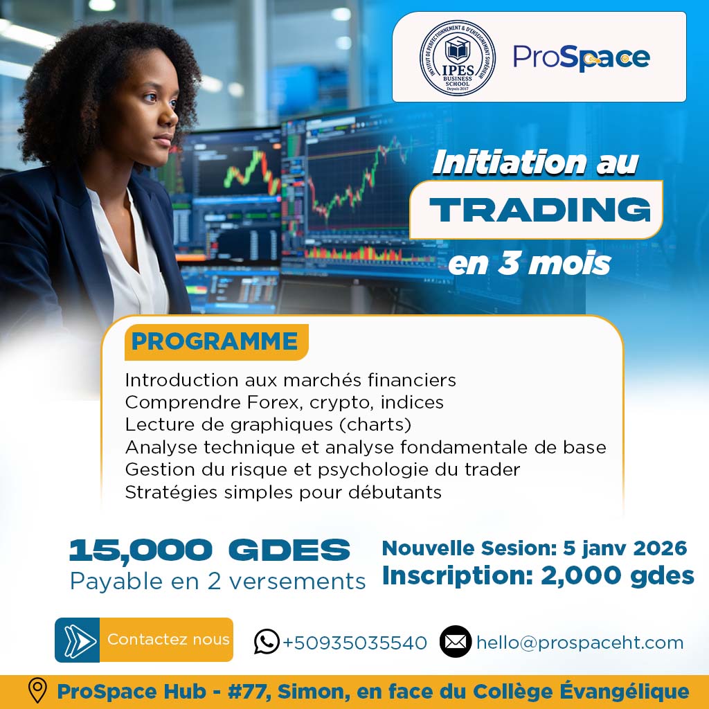 Affiche Initiation au trading