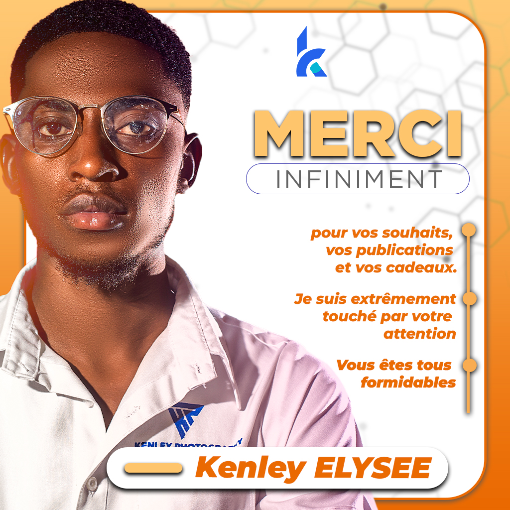 Affiche de remerciement Kenley Elysee