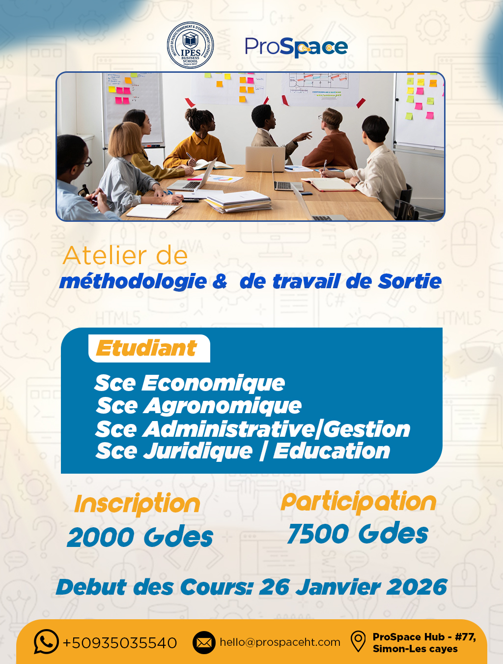 Affiche Atelier