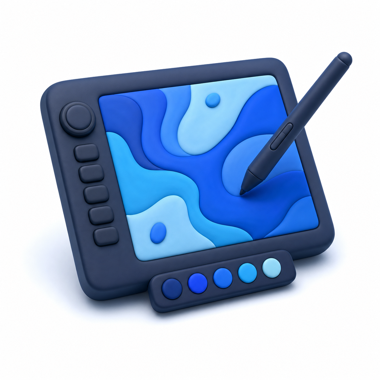Illustration 3D du design graphique
